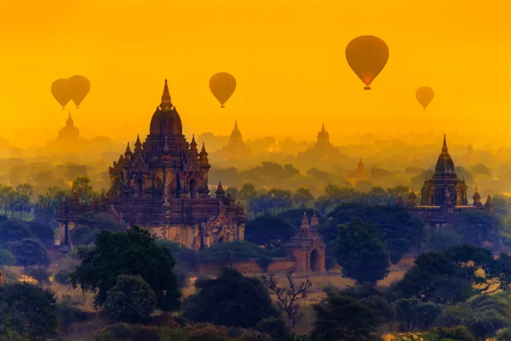 Hot Air Ballooning in Bagan, Myanmar